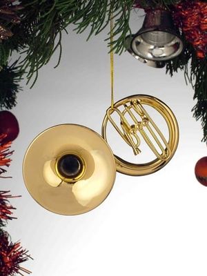 Gold Brass Sousaphone Ornament