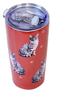 Silver Tabby Cat Tumbler