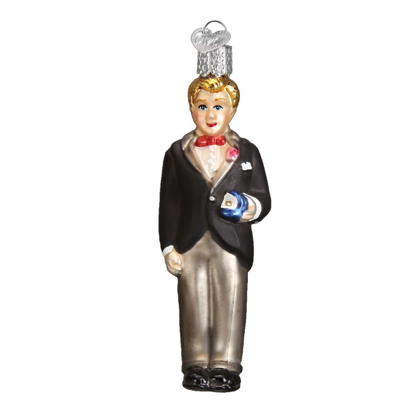 Blonde Groom Ornament