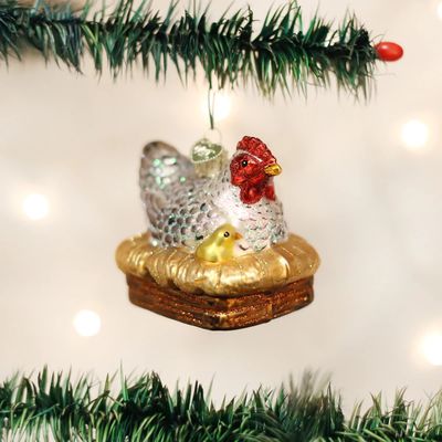 Hen on Nest Ornament
