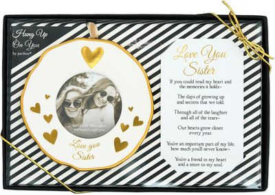 Love You Sister Photo Frame Ornament