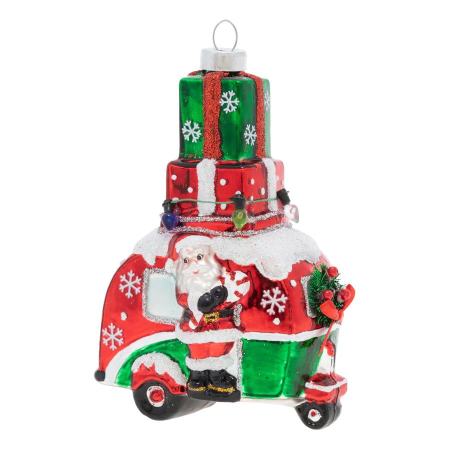 Santa&#39;s Camper Ornament