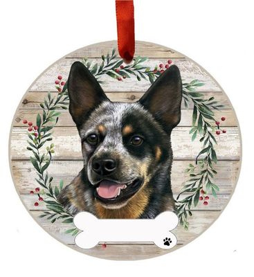Australian Cattle Dog Wreath Ornament