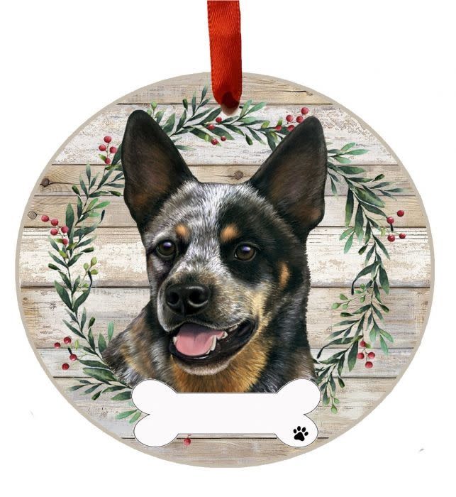 Australian Cattle Dog Wreath Ornament