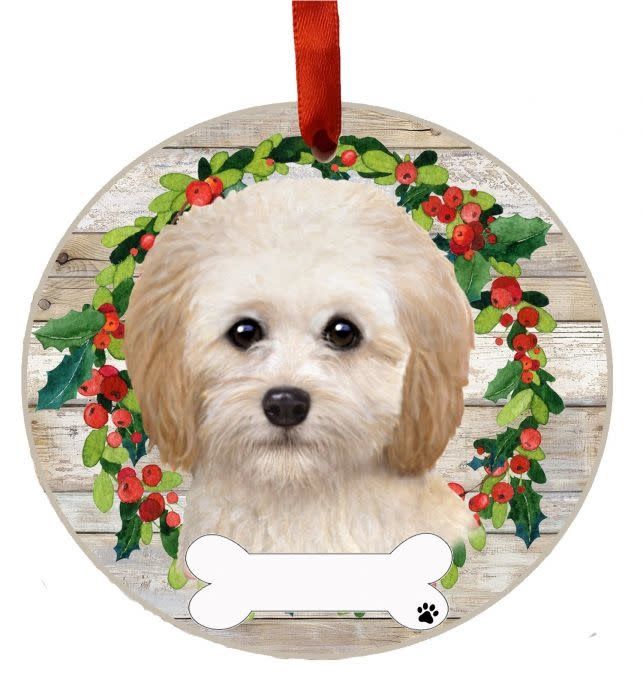 Cockapoo Wreath Ornament