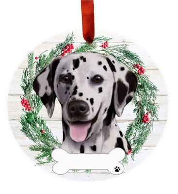 Dalmatian Wreath Ornament
