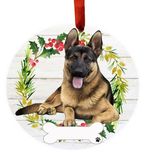 German Shepherd Full Body Wreath Ornament