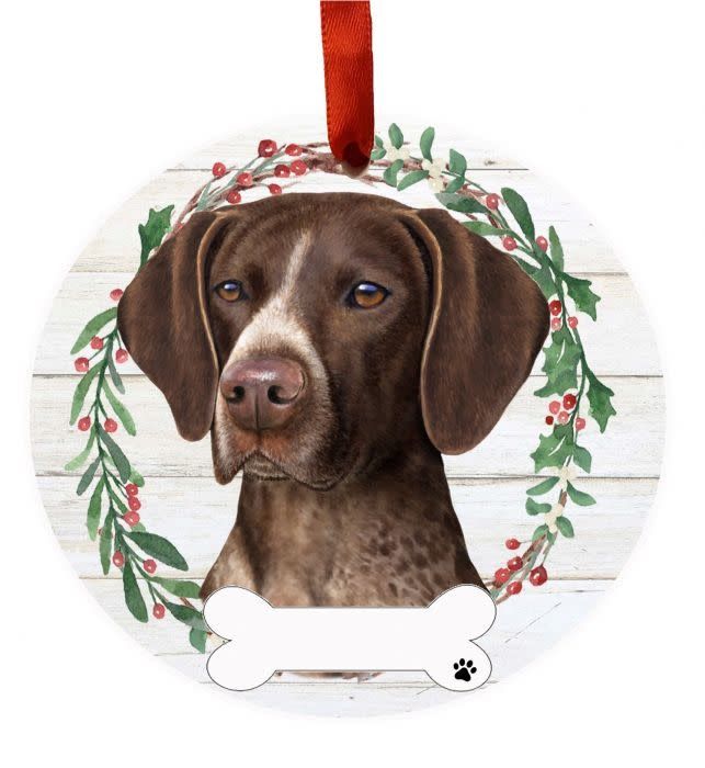 German Shorthaired Pointer Wreath Ornament