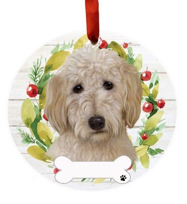 Goldendoodle Wreath Ornament