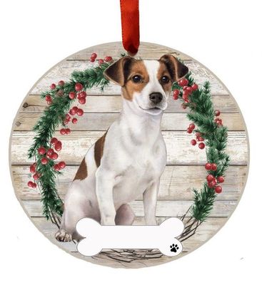 Jack Russell Full Body Wreath Ornament
