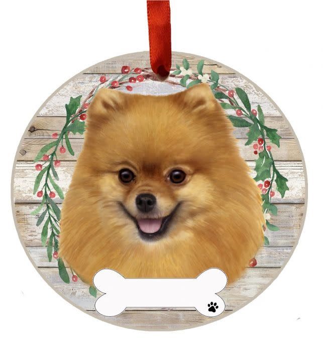 Pomeranian Wreath Ornament