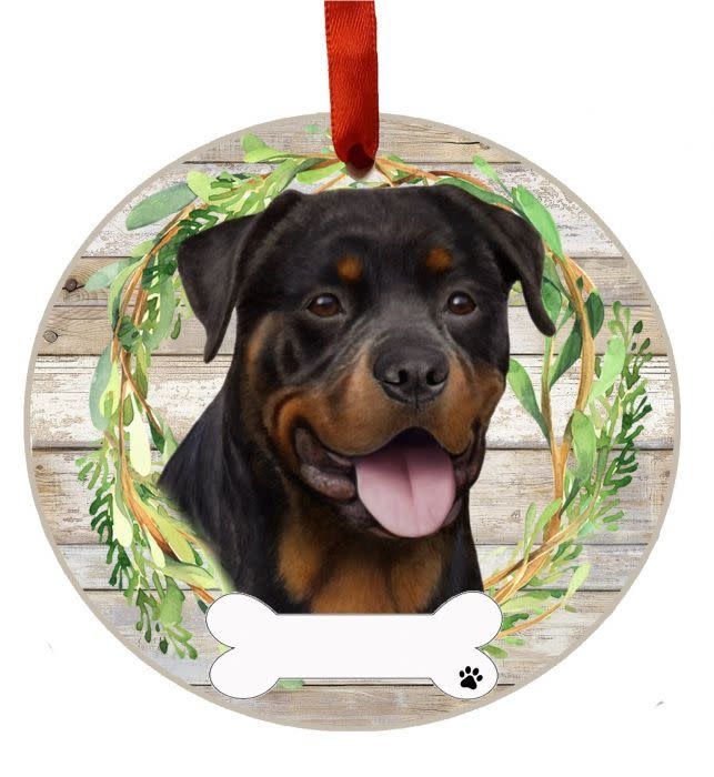 Rottweiler Wreath Ornament