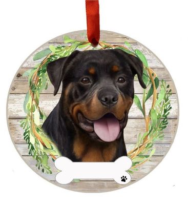 Rottweiler Wreath Ornament