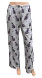 Silver Tabby Cat Pajama Bottoms, Size: Medium