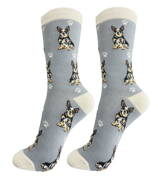 Full Body Australian Cattle Dog Socks