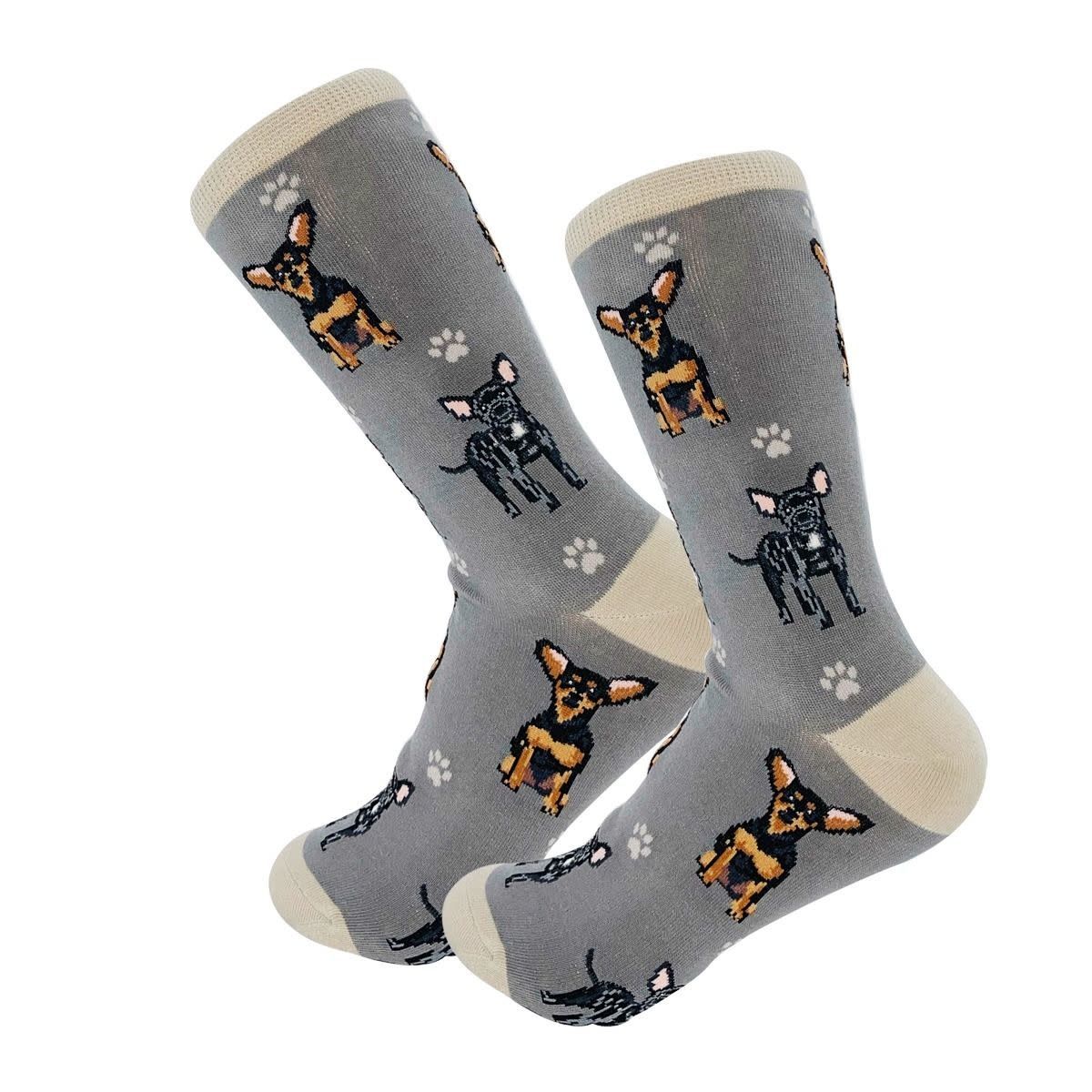 Full Body Black Chihuahua Socks