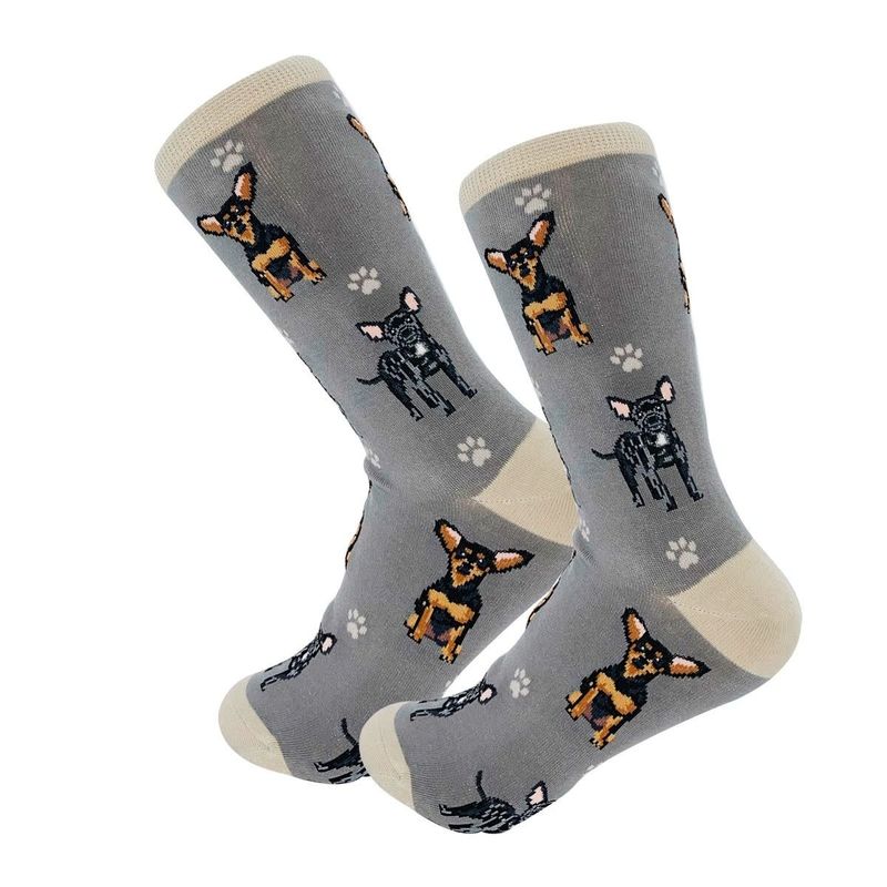 Full Body Black Chihuahua Socks