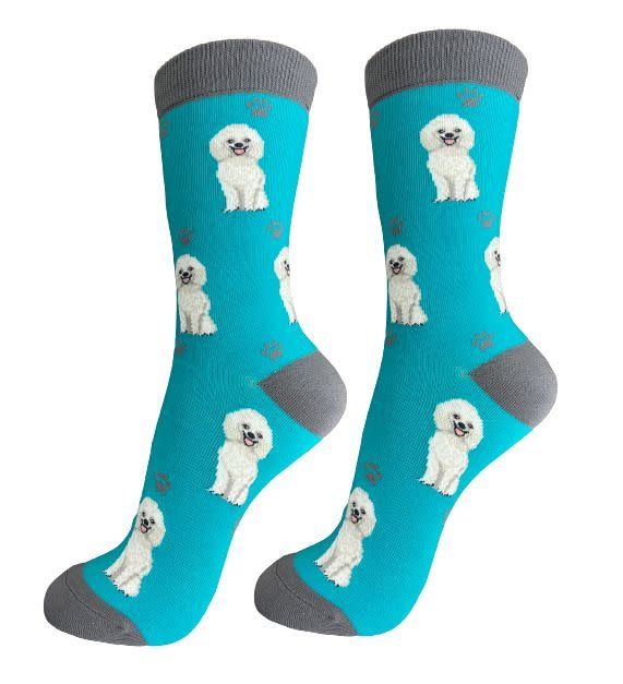 Full Body White Poodle Socks