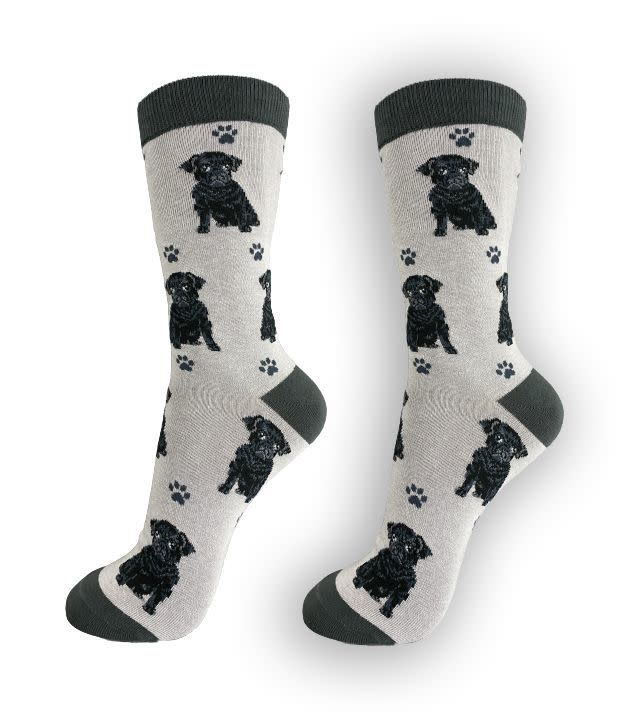 Full Body Black Pug Socks