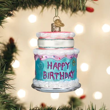 Happy Birthday Cake Ornament