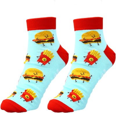 Burger &amp; Fries Ankle Socks