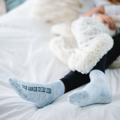 Kick Cancer to the Curb Gel Socks
