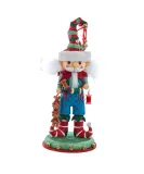 Elf with Teddy Bear Nutcracker