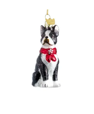 Boston Terrier with Bandana Ornament