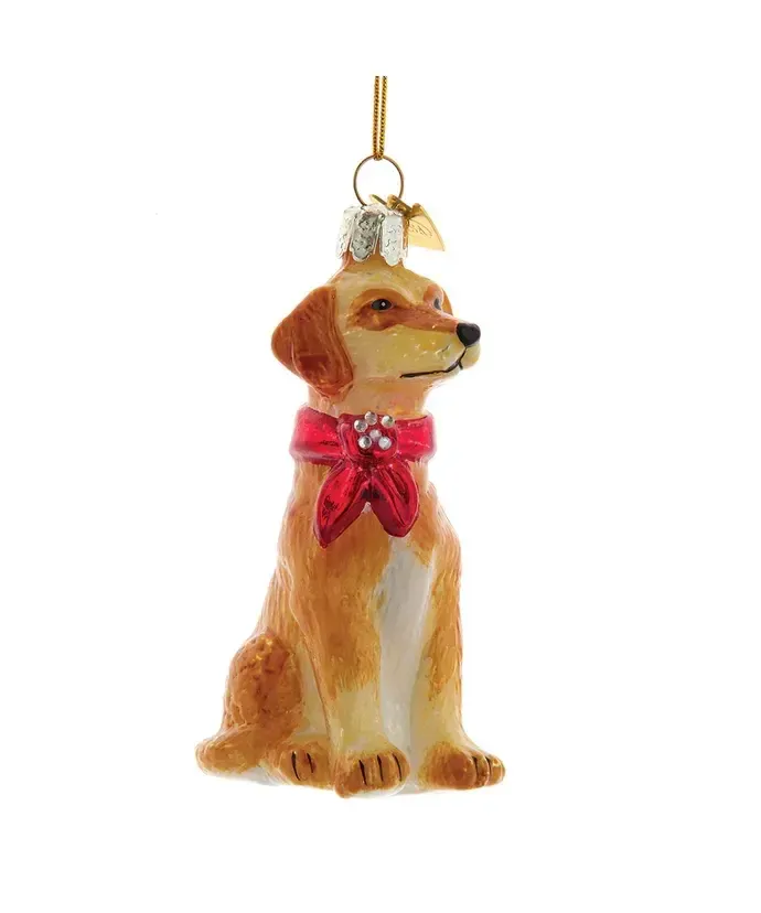 Yellow Labrador with Bandana Ornament