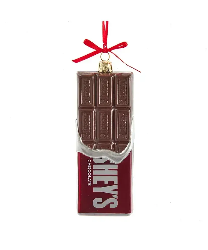 Glass Hershey&#39;s Bar Ornament