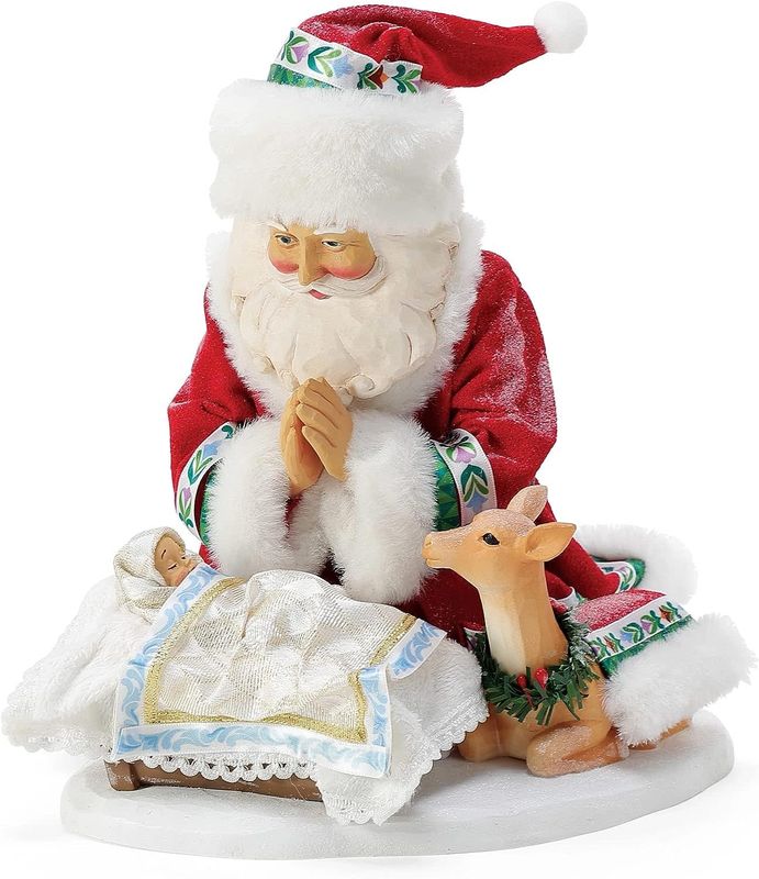 &quot;Wrapped In Love&quot; Kneeling Santa