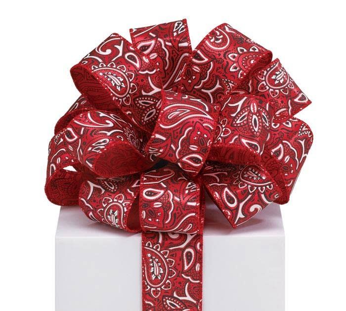 Red Bandana Ribbon - 20 yards