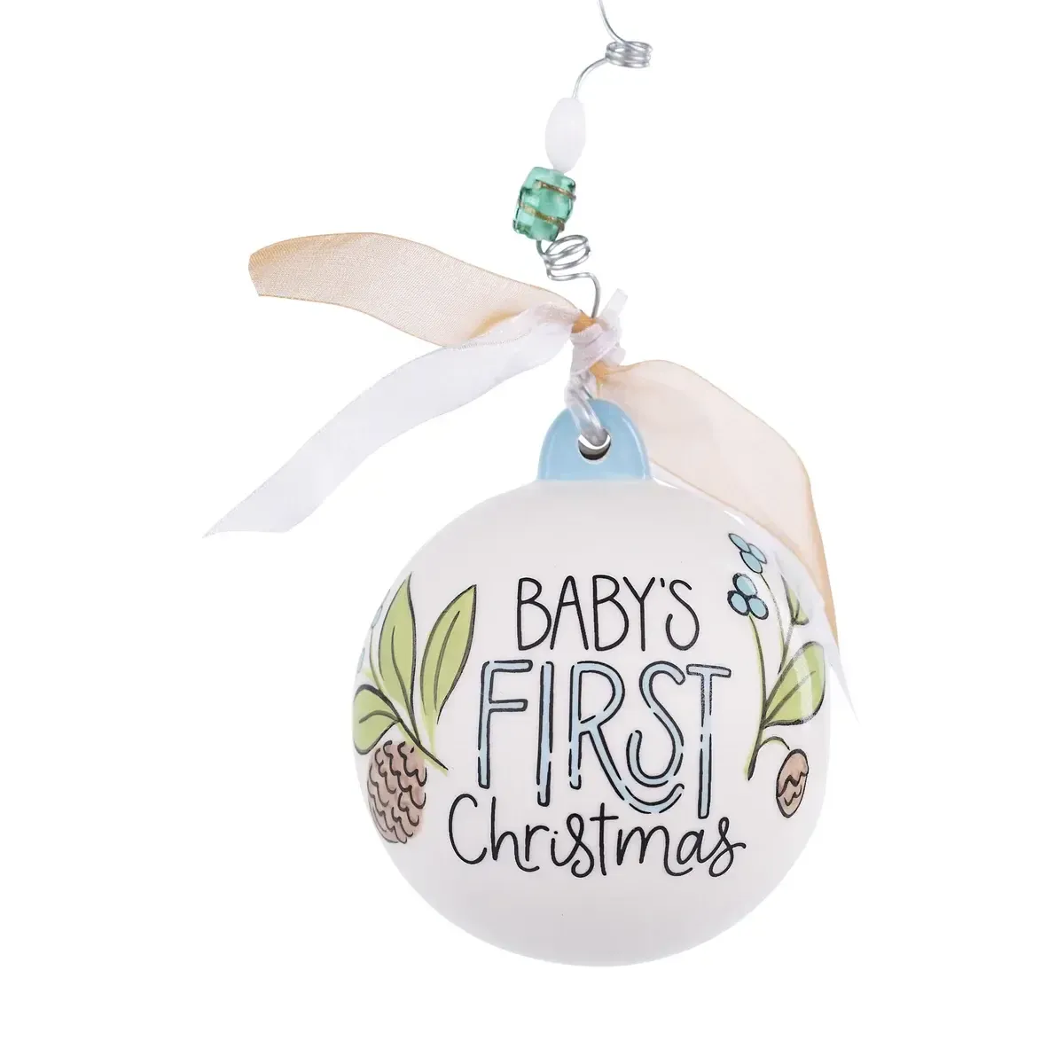 Boy Baby&#39;s 1st Ornament with Deer