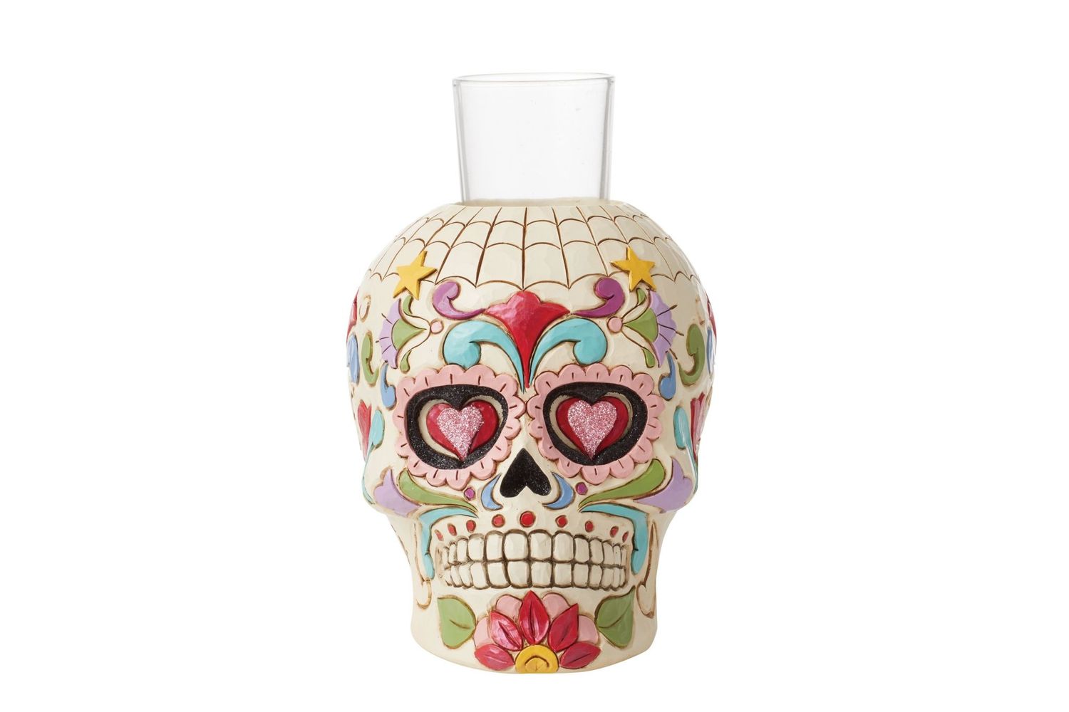 &quot;Day Of The Dead Skull Candleholder&quot; Figure