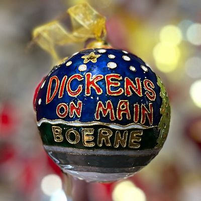 Custom Dickens on Main Boerne Cloisonne Ornament