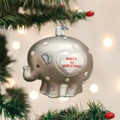 Baby&#39;s 1st Elephant Ornament