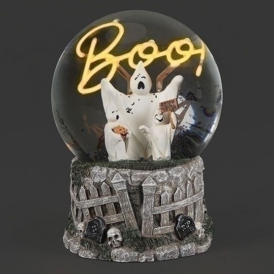 Lit Boo Ghost Snow Globe