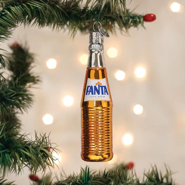 Orange Fanta Bottle Ornament