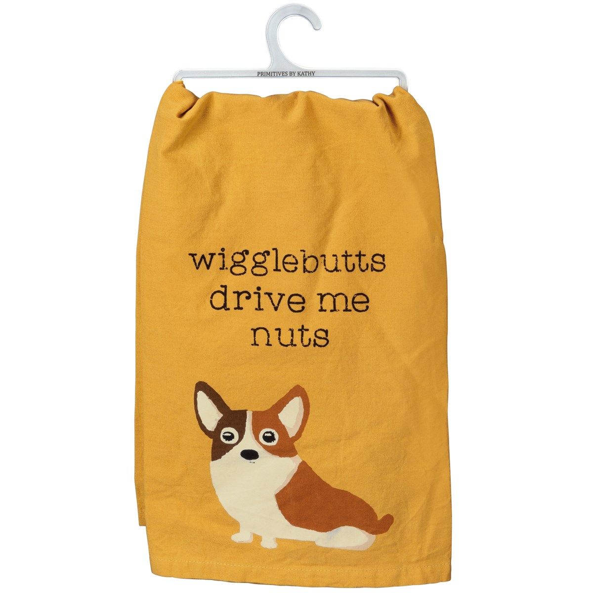 Wigglebutts Drive Me Nuts Corgi Kitchen Towel