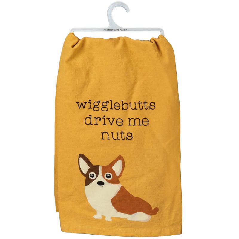 Wigglebutts Drive Me Nuts Corgi Kitchen Towel