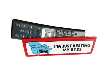 Resting My Eyes Remote Control Keeper