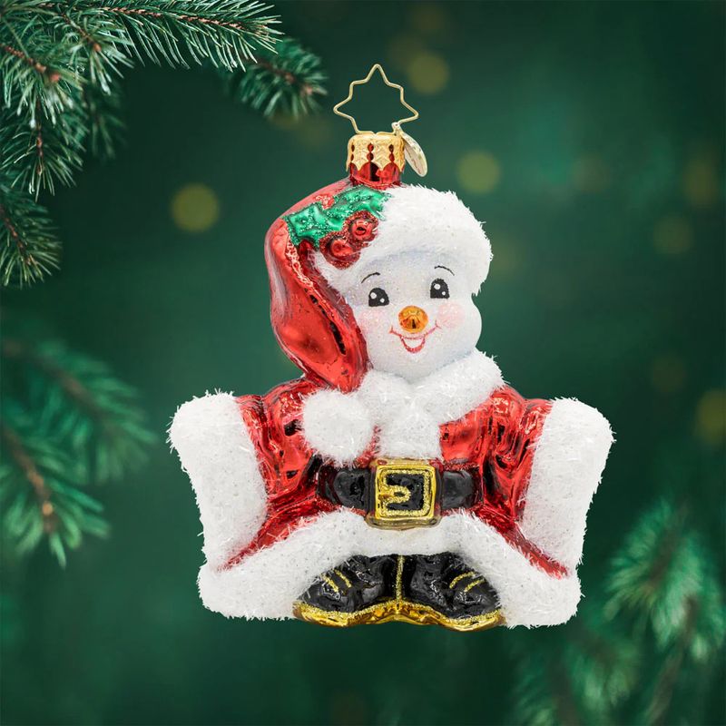 Santa&#39;s Snowy Stand-In Snowman