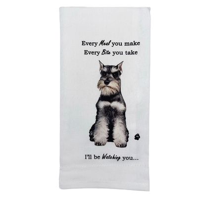 Schnauzer, uncropped Kitchen Towel