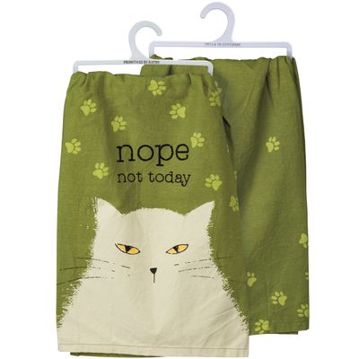 Nope Not Today Cat Kitchen Towel