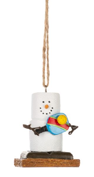 S&#39;mores Pickle Ball Player Ornament