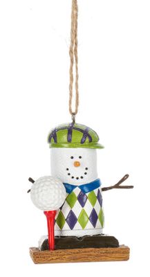 S&#39;mores Golf Player Ornament