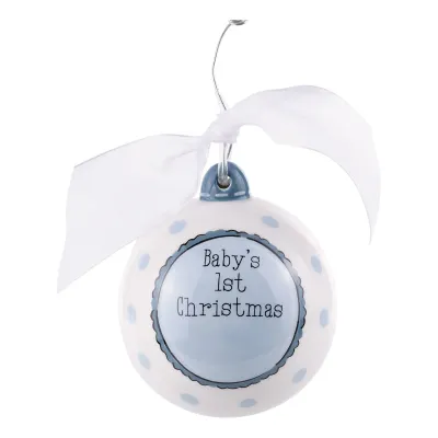Baby&#39;s 1st Blue Rocking Horse Ornament
