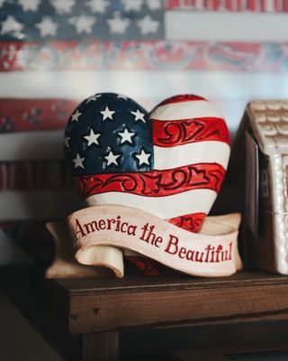&quot;America the Beautiful&quot; Patriotic Heart