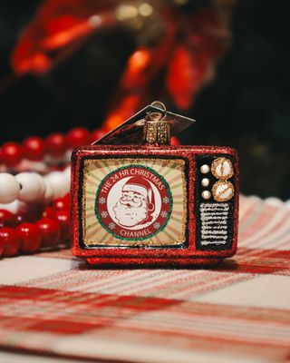 24 Hour Christmas Channel TV Ornament