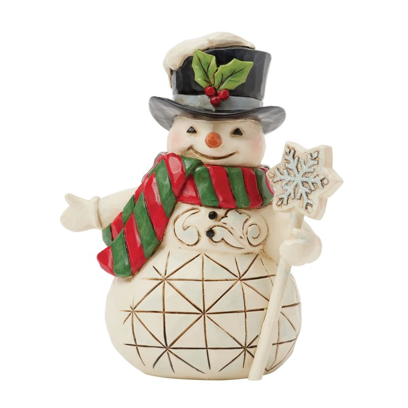 Snowman with Snowflake Staff Mini Figure